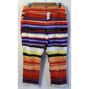 NWT New York & Company Women's Pull On Stretch Cropped Pants Capris Sz XL Petite